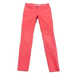 Boden straight leg jeans coral petite US 4P stretch denim